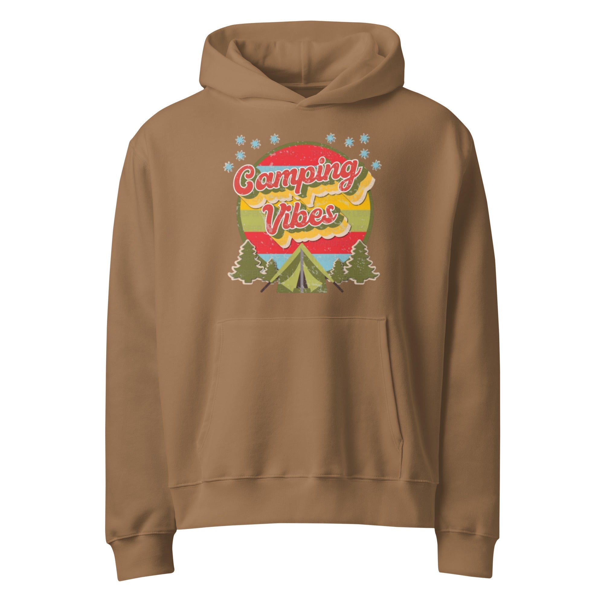 Camping vibe graphic hoodie Oversized heavyweight hoodie - RBW COLLECTION