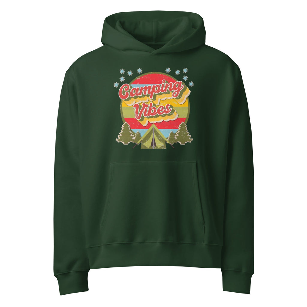 Camping vibe graphic hoodie Oversized heavyweight hoodie - RBW COLLECTION