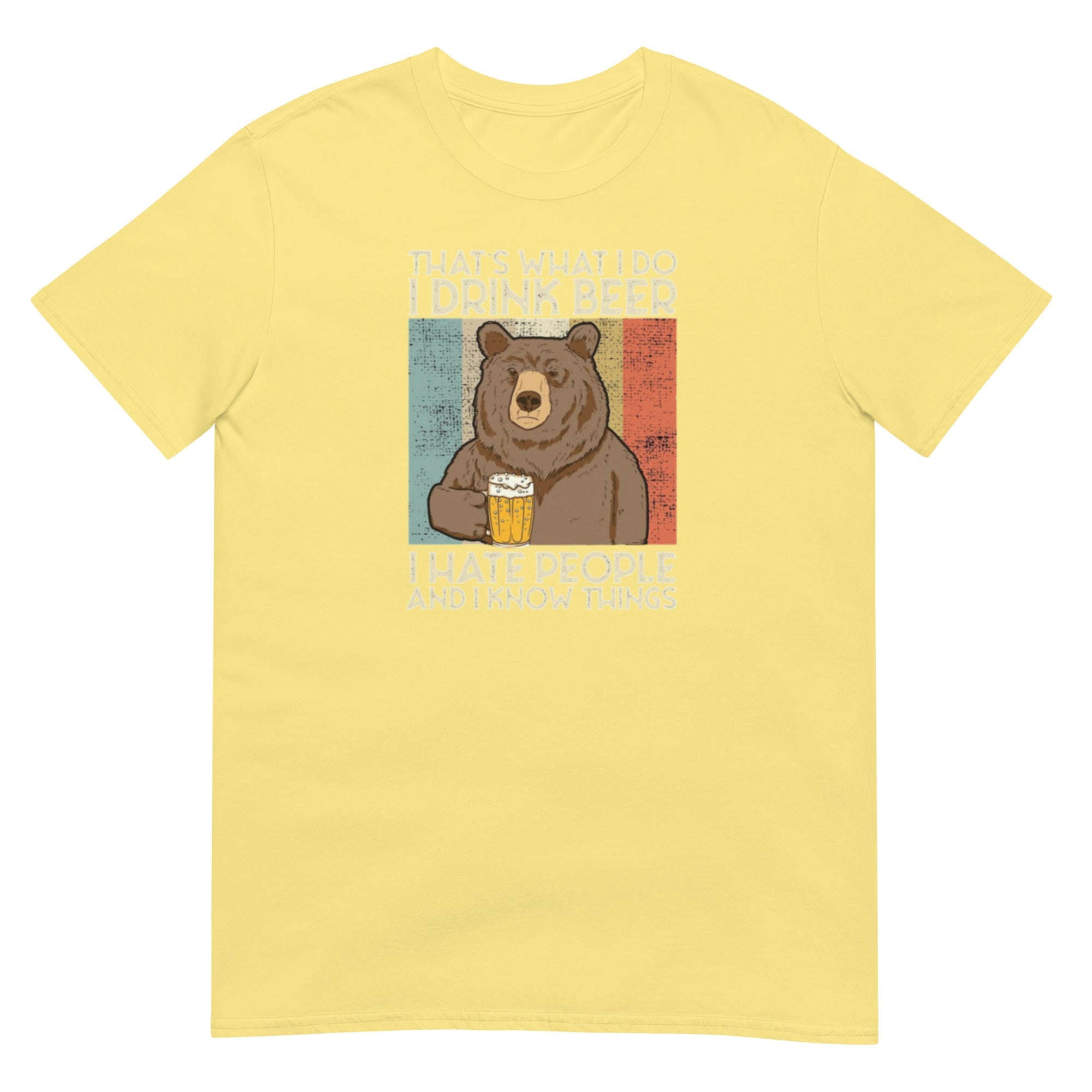 Drinking bear Short - Sleeve Unisex T-Shirt - RBW COLLECTION