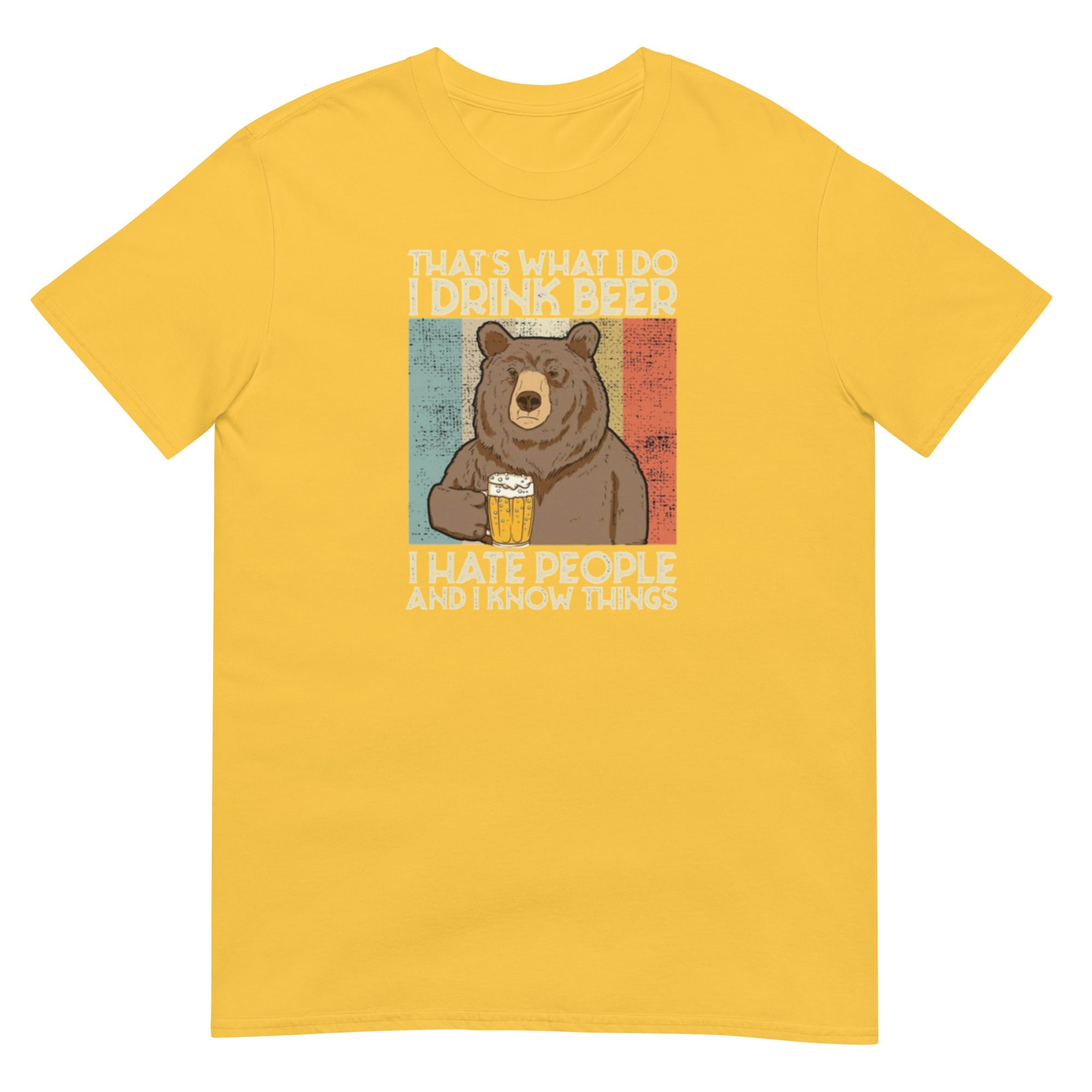 Drinking bear Short - Sleeve Unisex T-Shirt - RBW COLLECTION