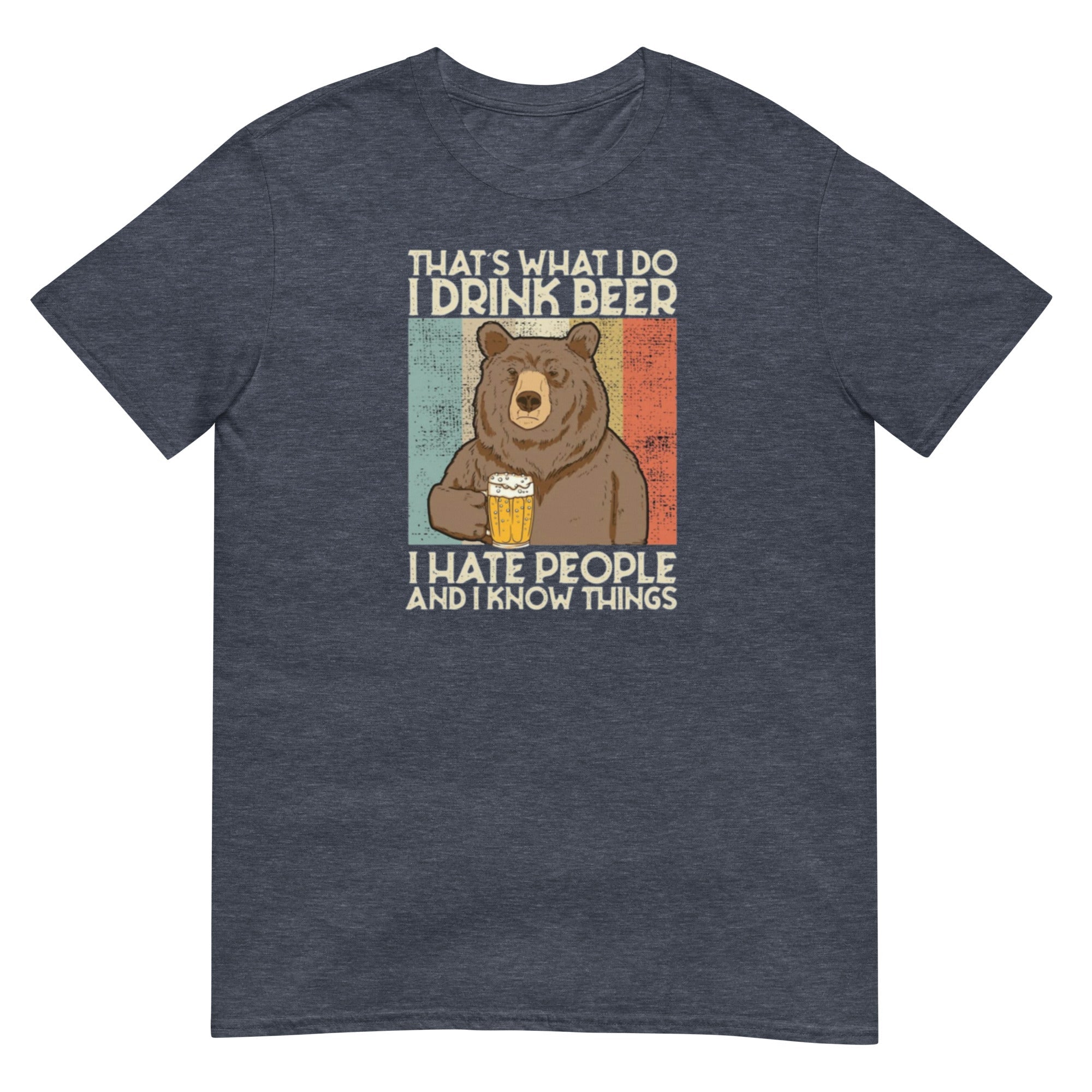 Drinking bear Short - Sleeve Unisex T-Shirt - RBW COLLECTION
