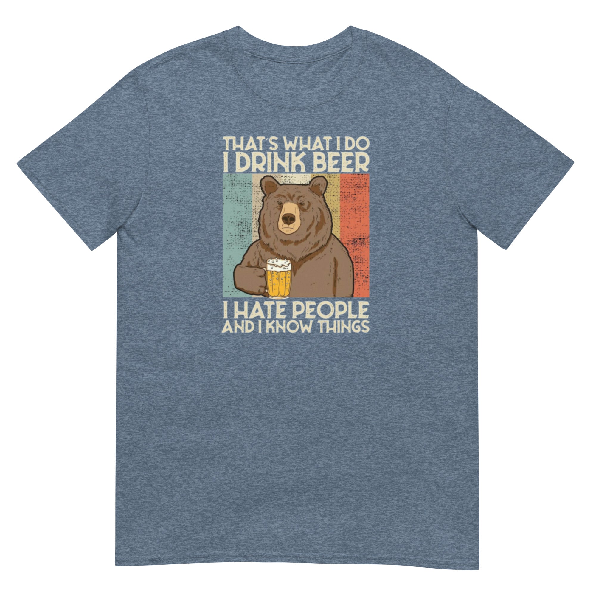 Drinking bear Short - Sleeve Unisex T-Shirt - RBW COLLECTION