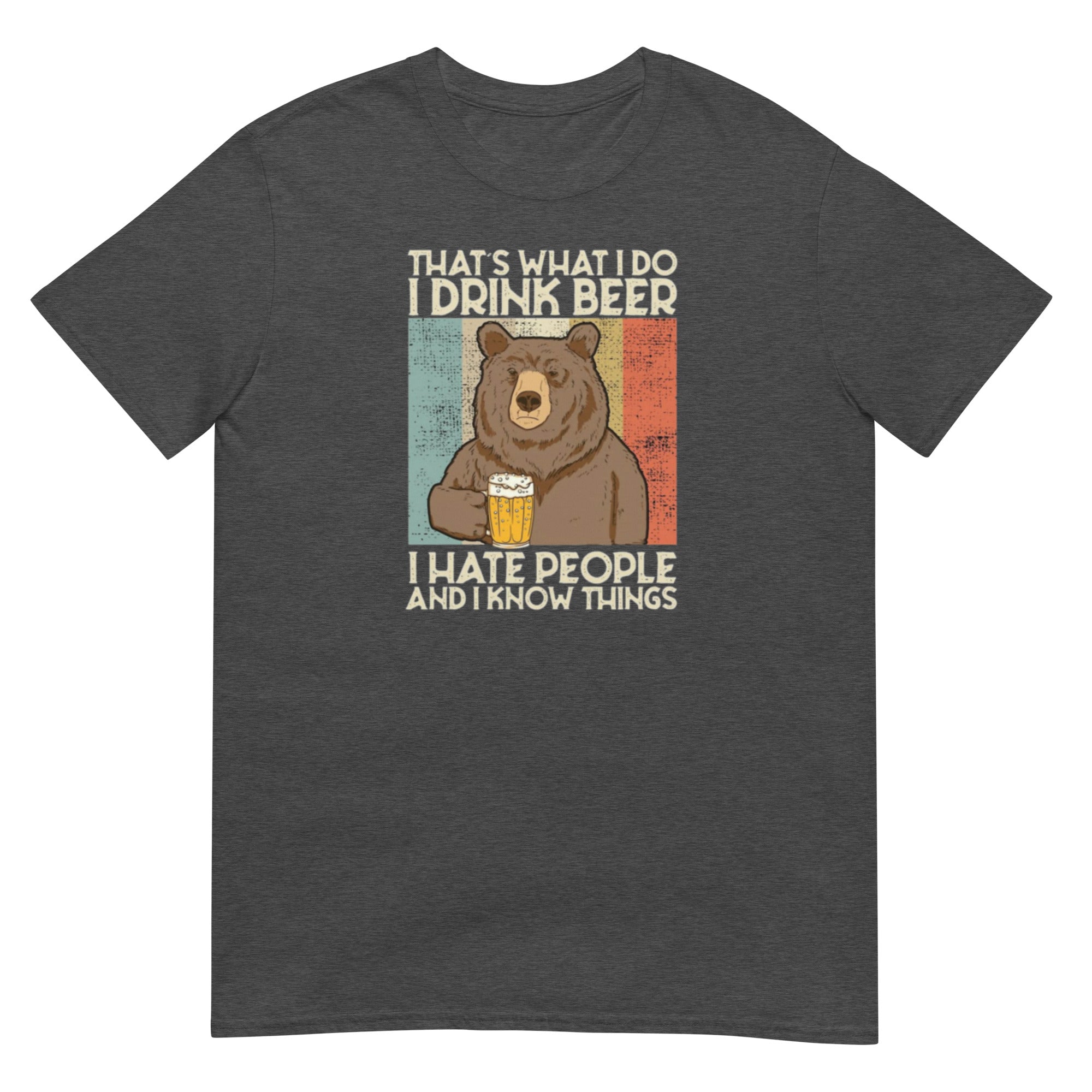 Drinking bear Short - Sleeve Unisex T-Shirt - RBW COLLECTION