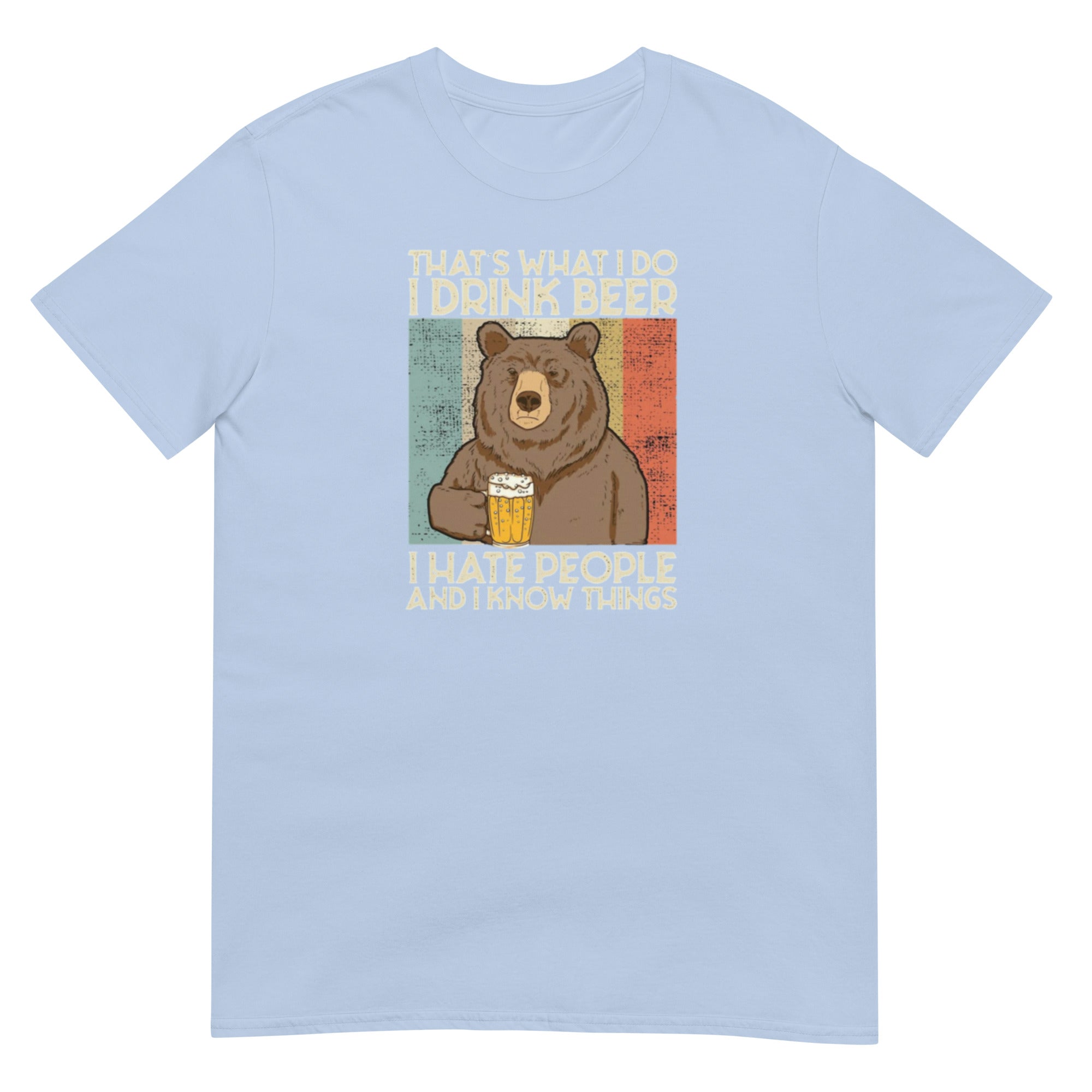 Drinking bear Short - Sleeve Unisex T-Shirt - RBW COLLECTION