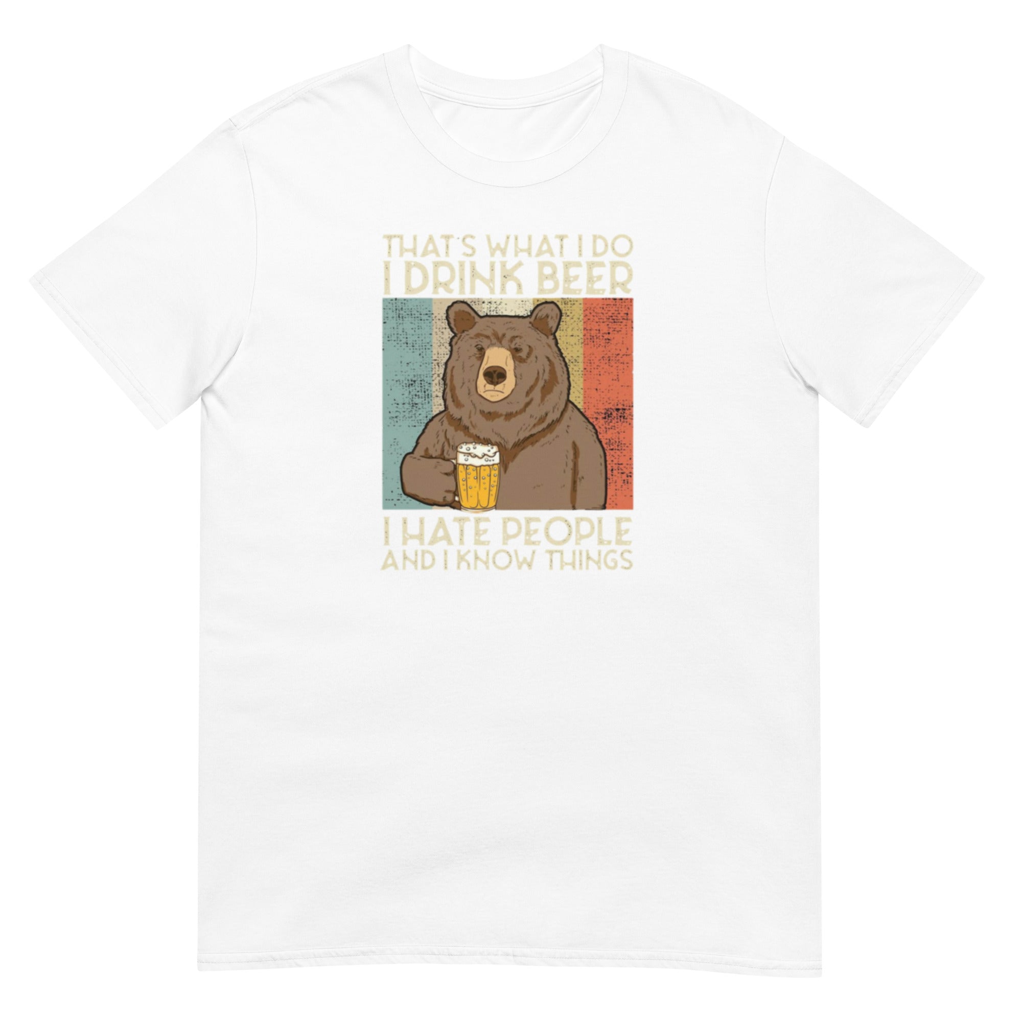 Drinking bear Short - Sleeve Unisex T-Shirt - RBW COLLECTION