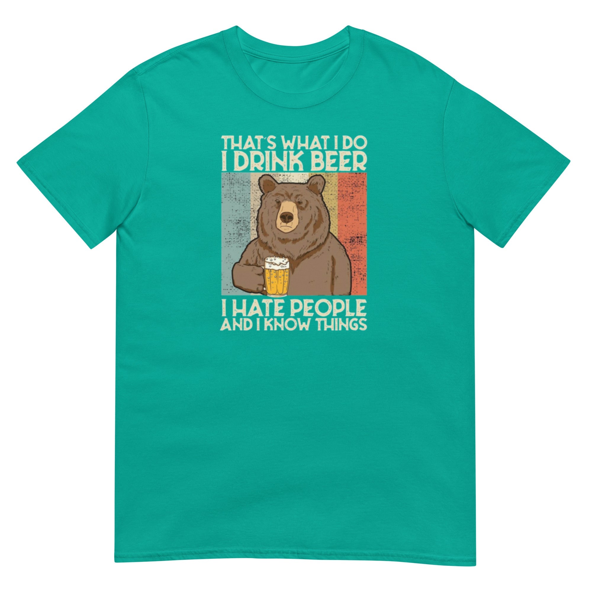 Drinking bear Short - Sleeve Unisex T-Shirt - RBW COLLECTION