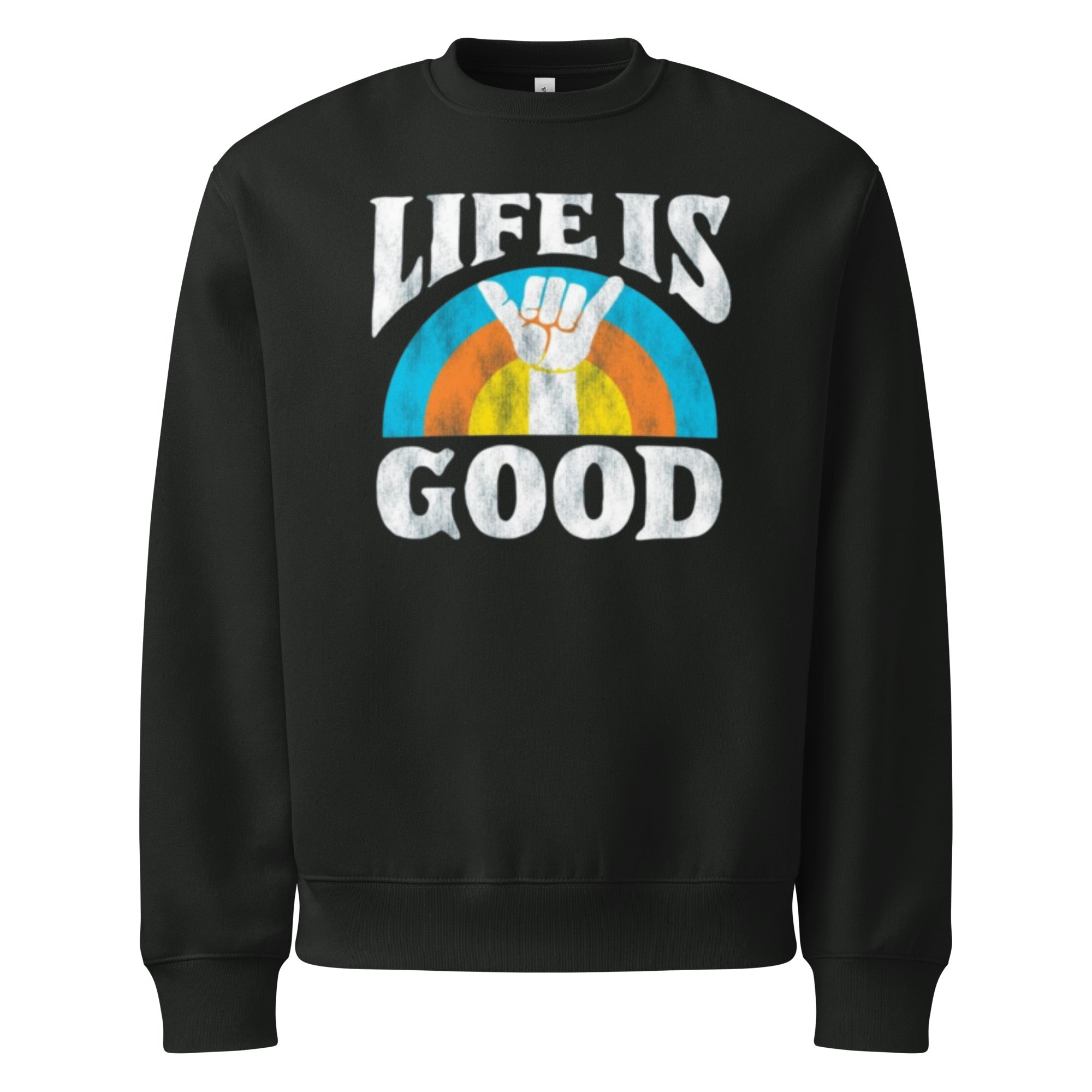 Life is good Oversized heavyweight sweatshirt - RBW COLLECTION