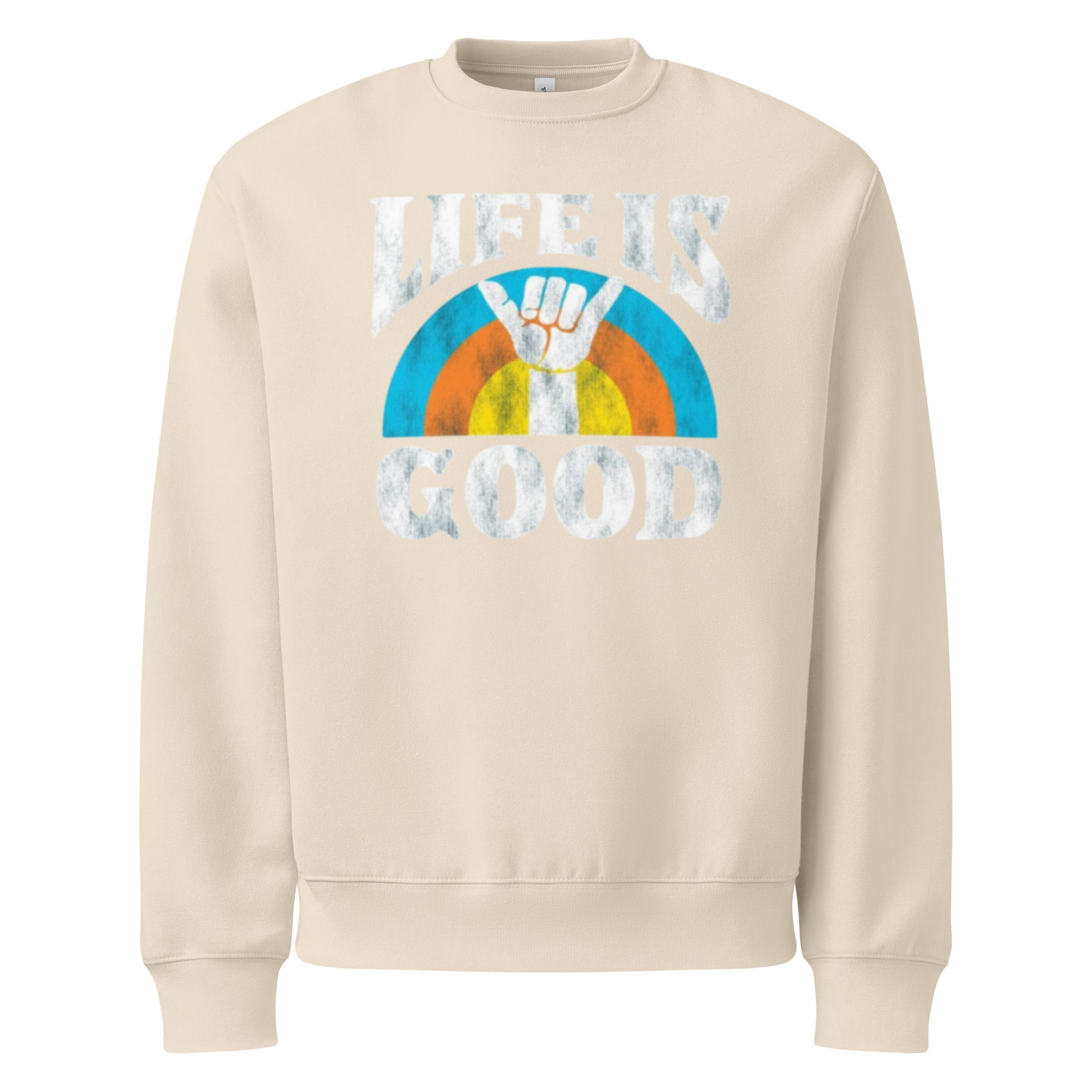 Life is good Oversized heavyweight sweatshirt - RBW COLLECTION