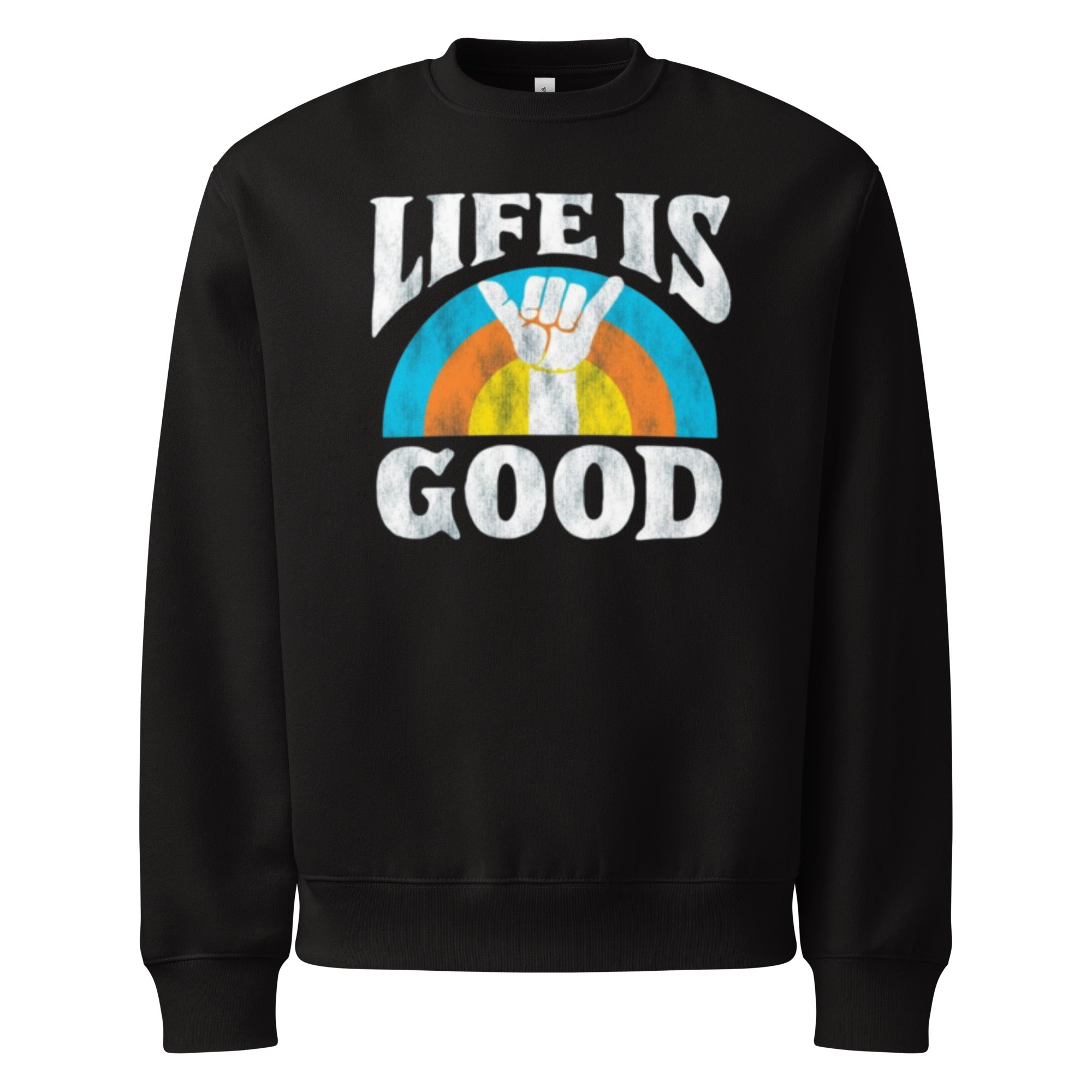 Life is good Oversized heavyweight sweatshirt - RBW COLLECTION