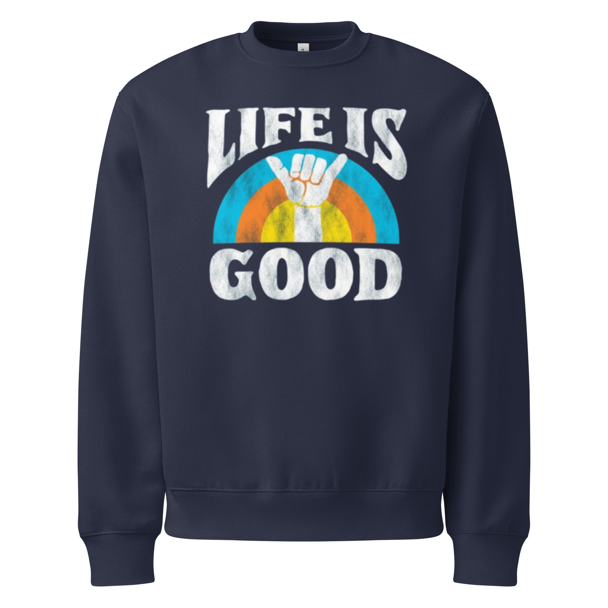 Life is good Oversized heavyweight sweatshirt - RBW COLLECTION