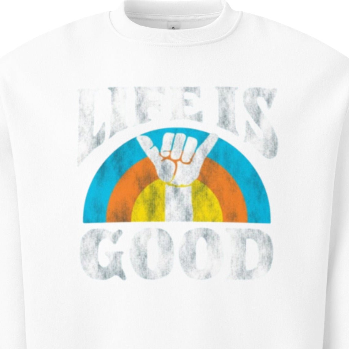 Life is good Oversized heavyweight sweatshirt - RBW COLLECTION