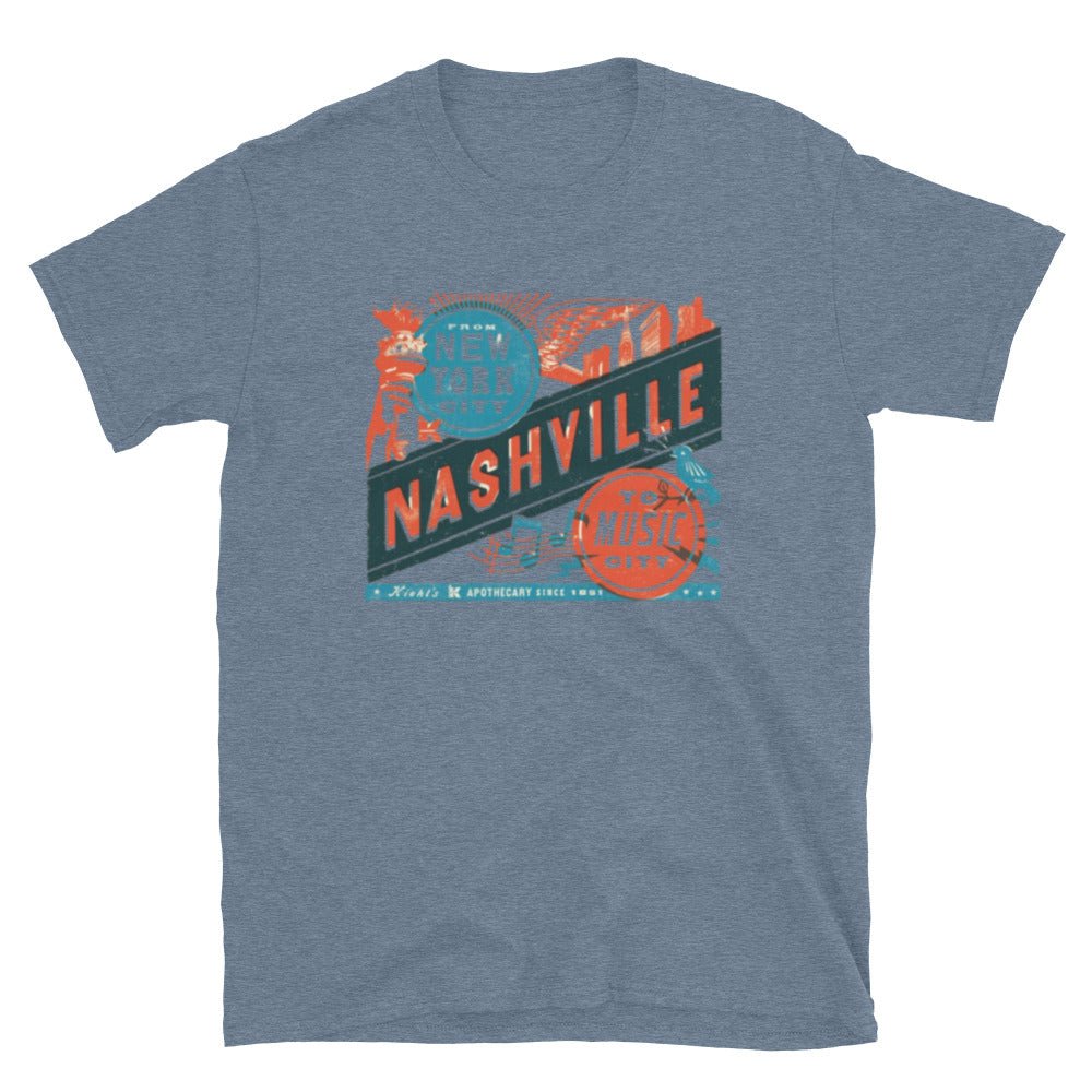 Nashville TN GRAPHIC T_SHIRTShort - Sleeve Unisex T-Shirt - RBW COLLECTION