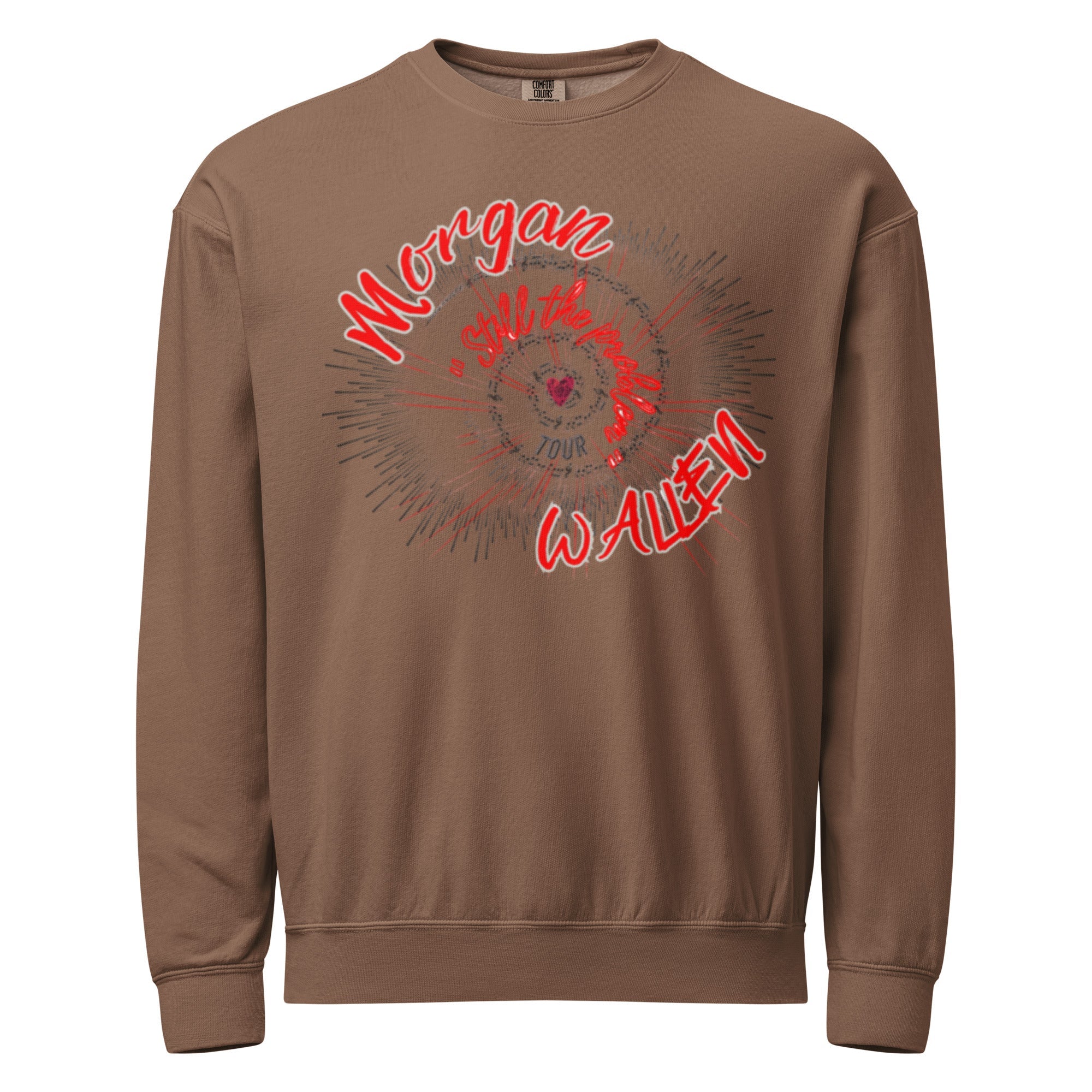 Unisex garment-dyed fleece crewneck sweatshirt - RBW COLLECTION